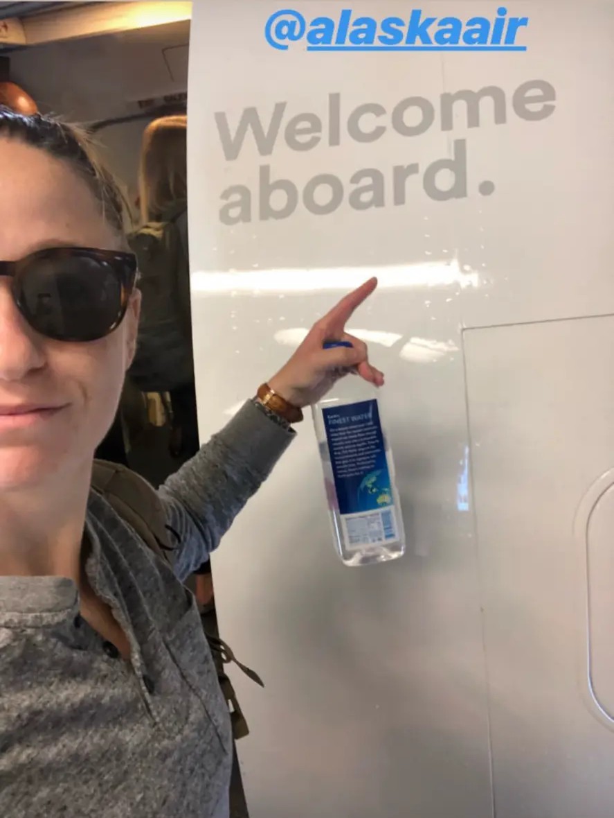 Welcome aboard the Alaska Airlines flight